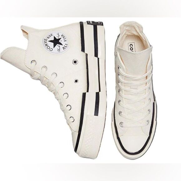 New Converse Chuck 70 Plus High 'Egret' A00915C Women’s Size 8.5 - Picture 4 of 6